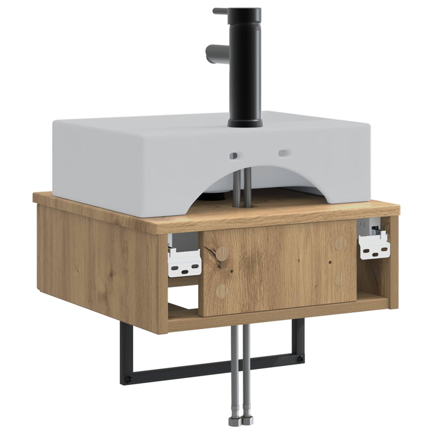 Wall-Mounted Wash Basin Artisan Oak 40 x 41 x 39 cm