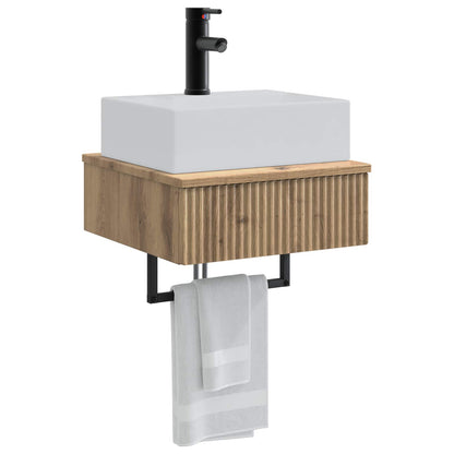 Wall-Mounted Wash Basin Artisan Oak 40 x 41 x 39 cm
