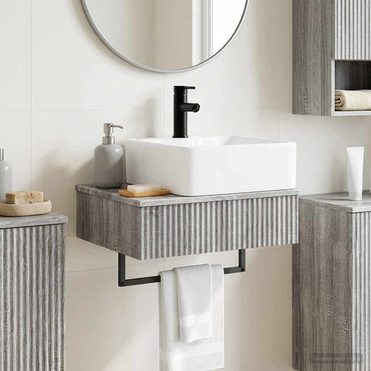 Wall-Mounted Wash Basin Grey Sonoma 53 x 35 x 39 cm