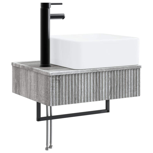 Wall-Mounted Wash Basin Grey Sonoma 53 x 35 x 39 cm
