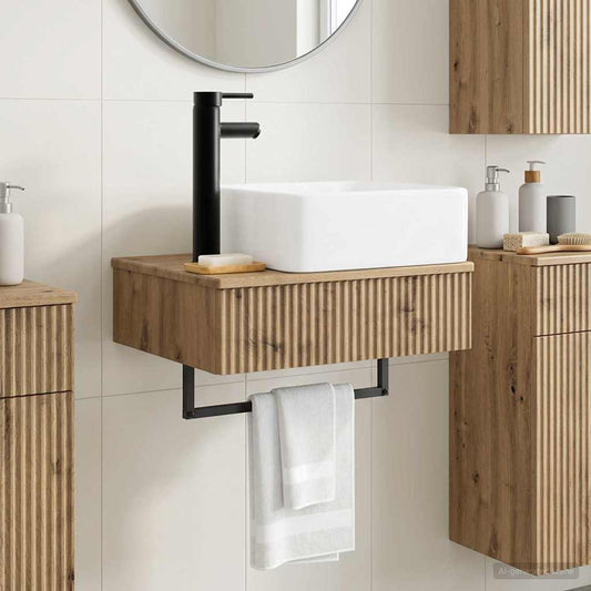 Wall-Mounted Wash Basin Artisan Oak 53 x 35 x 39 cm