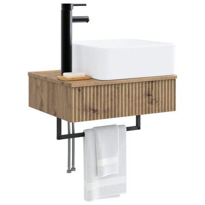 Wall-Mounted Wash Basin Artisan Oak 53 x 35 x 39 cm