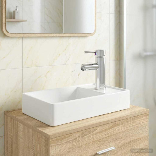 Bathroom Sink with Faucet and Drain Chrome