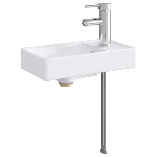Bathroom Sink with Faucet and Drain Chrome