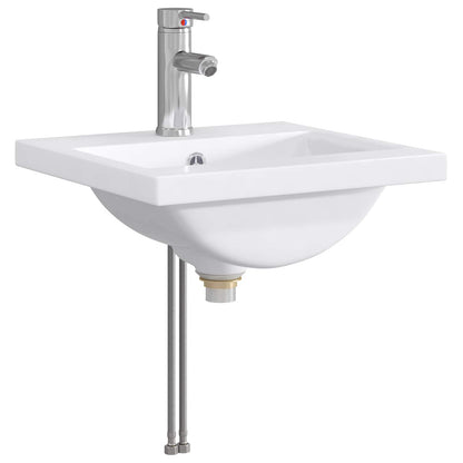 Bathroom Wash Basin Chrome 42 x 40 x 16.5 cm Metal