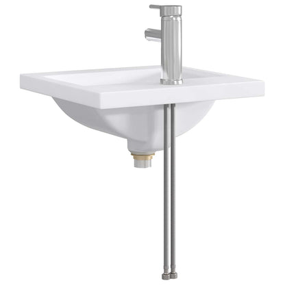 Bathroom Wash Basin Chrome 42 x 40 x 16.5 cm Metal