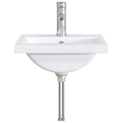 Bathroom Wash Basin Chrome 42 x 40 x 16.5 cm Metal