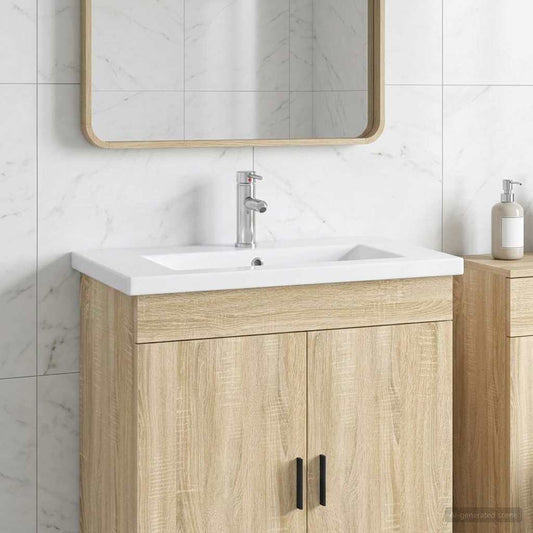 Bathroom Wash Basin Chrome 81 x 40 x 17.5 cm Metal