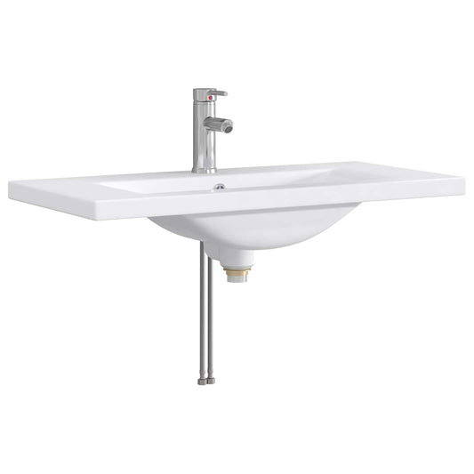 Bathroom Wash Basin Chrome 81 x 40 x 17.5 cm Metal
