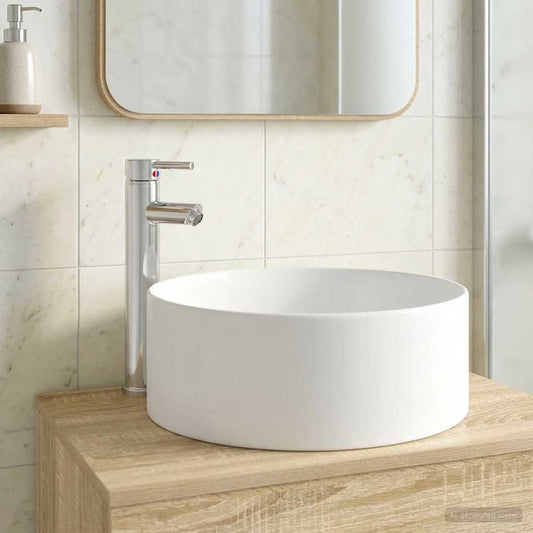 Bathroom Sink with Faucet and Drain Chrome