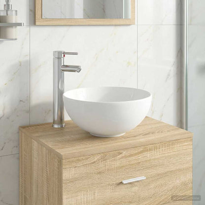 Bathroom Wash Basin Chrome 32 x 32 x 13 cm Metal