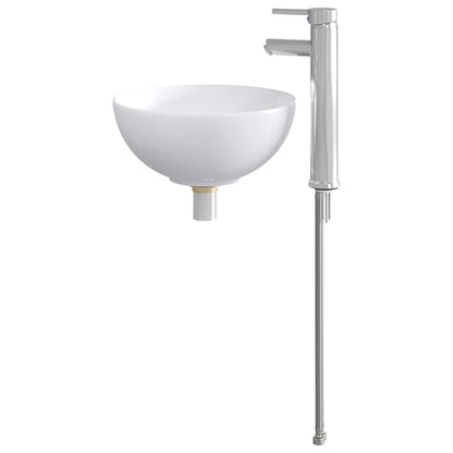Bathroom Wash Basin Chrome 32 x 32 x 13 cm Metal