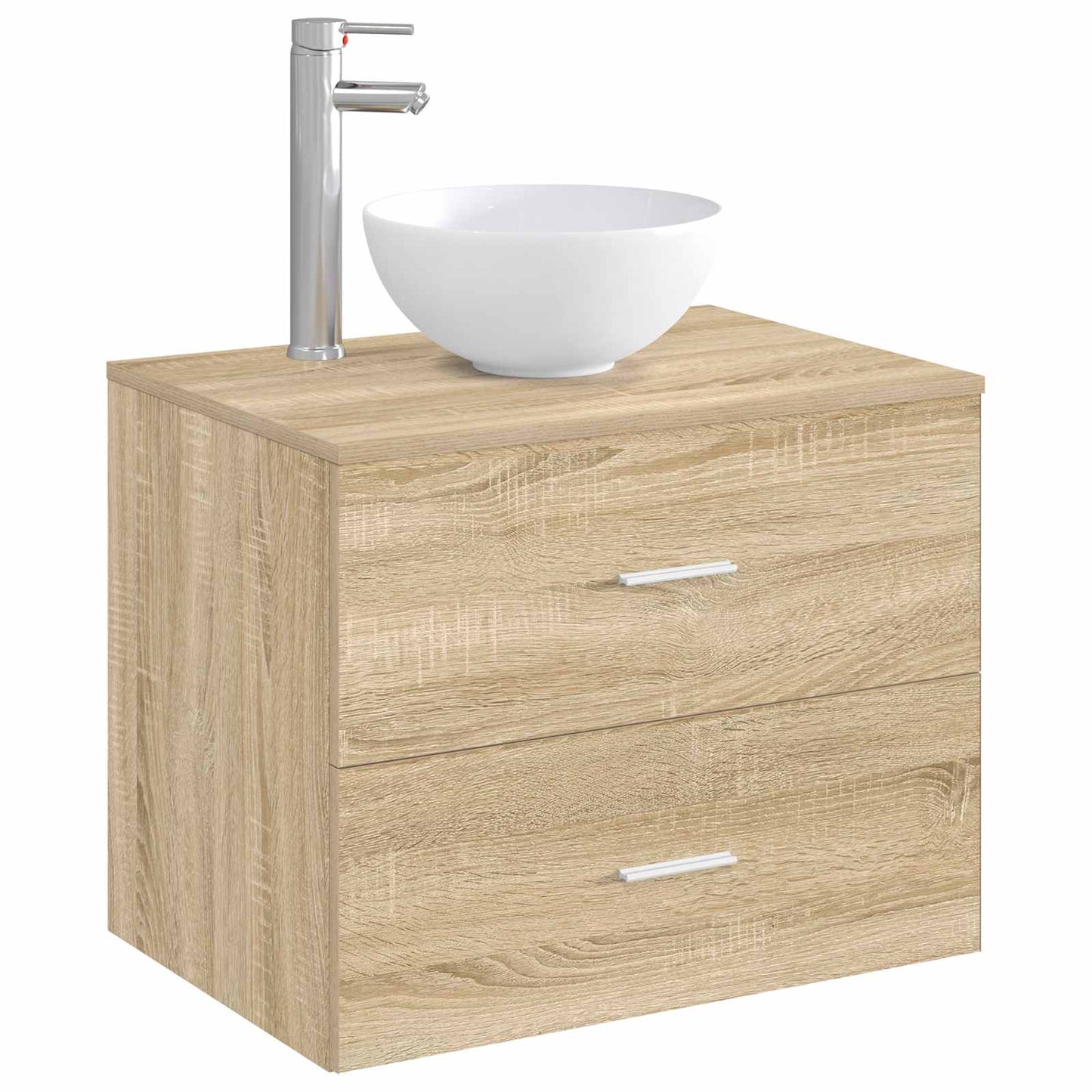 Bathroom Wash Basin Chrome 32 x 32 x 13 cm Metal