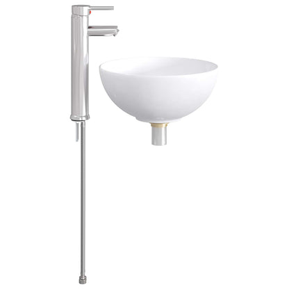 Bathroom Wash Basin Chrome 32 x 32 x 13 cm Metal