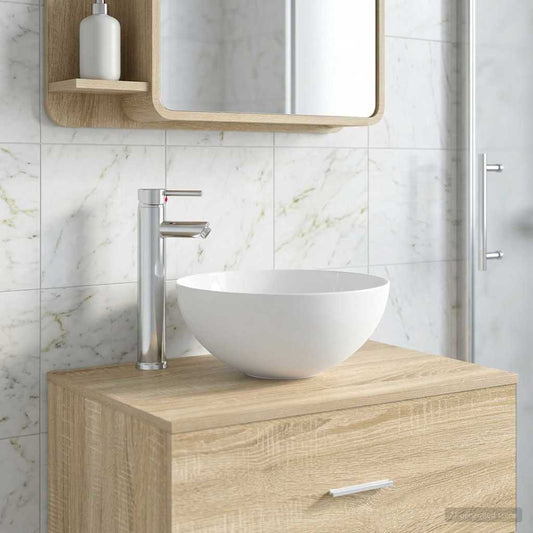 Bathroom Sink with Faucet and Drain Chrome