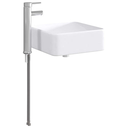 Bathroom Wash Basin Chrome 36.5 x 36.5 x 13 cm Metal