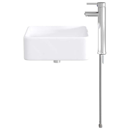 Bathroom Wash Basin Chrome 36.5 x 36.5 x 13 cm Metal