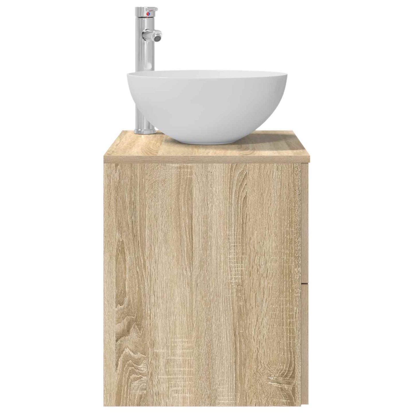 Wall-Mounted Sink Vanity Sonoma Oak 49.5 x 35 x 63 cm