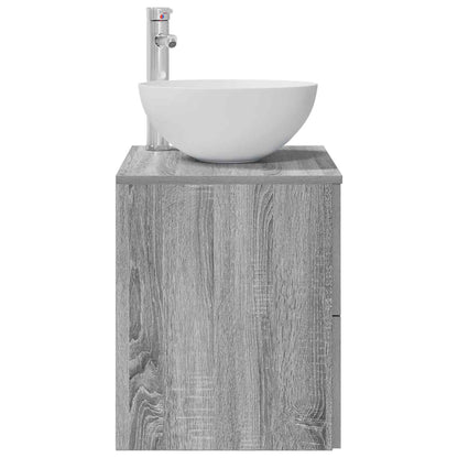 Wall-Mounted Sink Vanity Grey Sonoma 49.5 x 35 x 63 cm