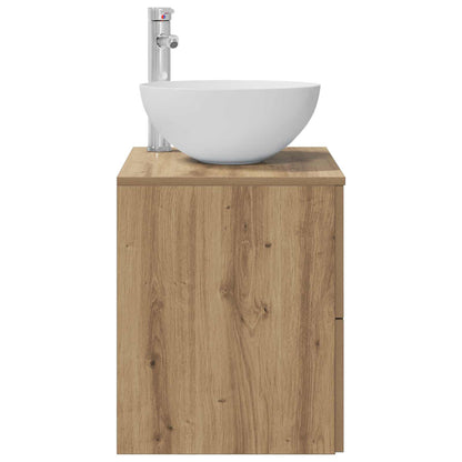 Wall-Mounted Sink Vanity Artisan Oak 49.5 x 35 x 63 cm