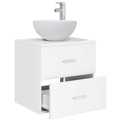 Wall-Mounted Sink Vanity White 49.5 x 41 x 64.5 cm