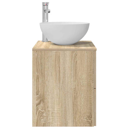 Wall-Mounted Sink Vanity Sonoma Oak 49.5 x 41 x 64.5 cm