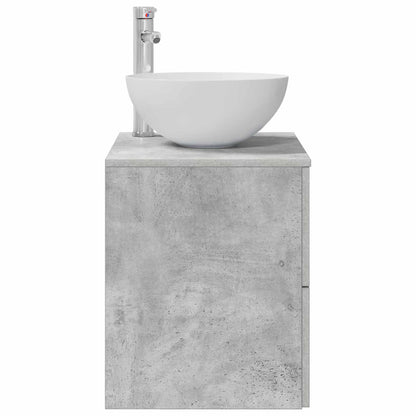 Wall-Mounted Sink Vanity Concrete Grey 49.5 x 41 x 64.5 cm