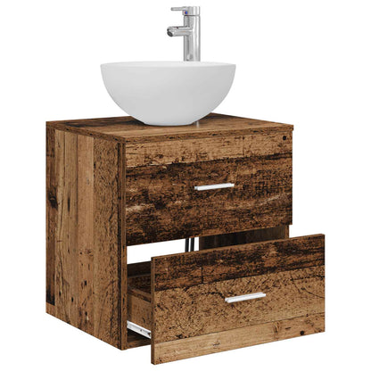 Wall-Mounted Sink Vanity Old Wood 49.5 x 41 x 64.5 cm
