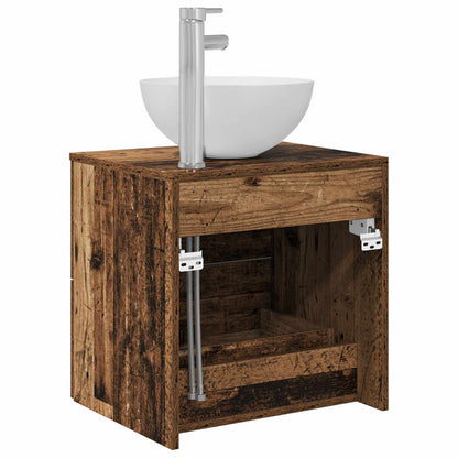 Wall-Mounted Sink Vanity Old Wood 49.5 x 41 x 64.5 cm