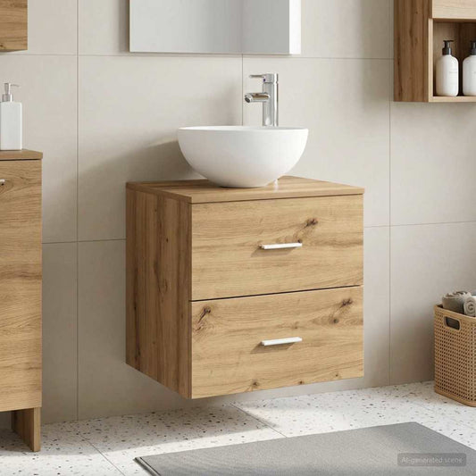 Wall-Mounted Sink Vanity Artisan Oak 49.5 x 41 x 64.5 cm