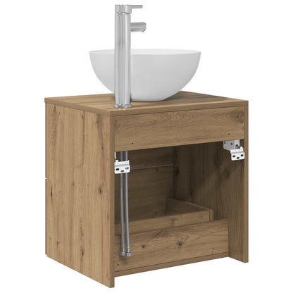 Wall-Mounted Sink Vanity Artisan Oak 49.5 x 41 x 64.5 cm