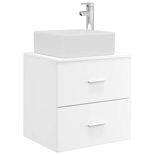 Wall-Mounted Sink Vanity White 49.5 x 41 x 63 cm