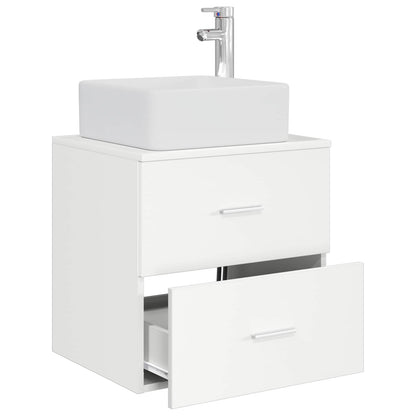 Wall-Mounted Sink Vanity White 49.5 x 41 x 63 cm