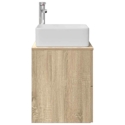 Wall-Mounted Sink Vanity Sonoma Oak 49.5 x 41 x 63 cm