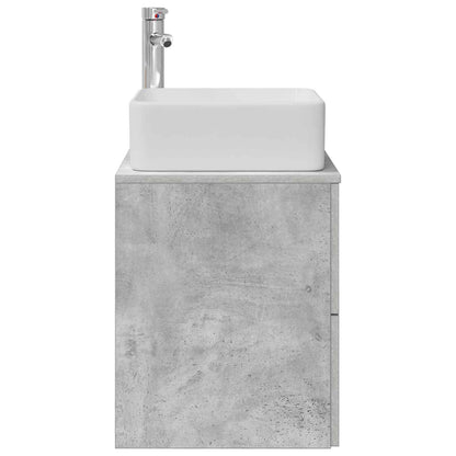 Wall-Mounted Sink Vanity Concrete Grey 49.5 x 41 x 63 cm