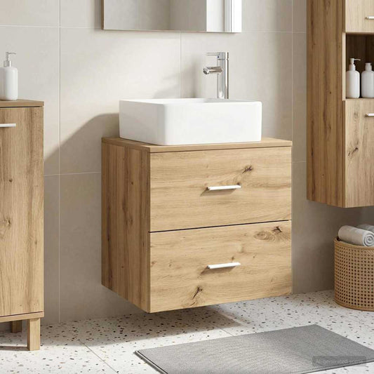 Wall-Mounted Sink Vanity Artisan Oak 49.5 x 41 x 63 cm