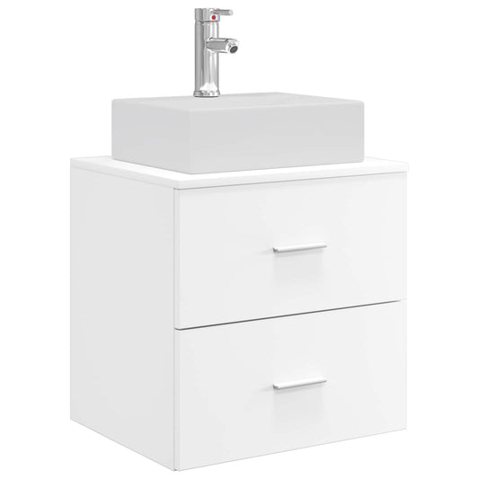 Wall-Mounted Sink Vanity White 49.5 x 41 x 62.5 cm