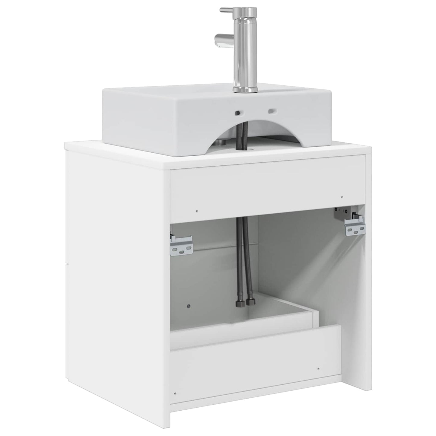 Wall-Mounted Sink Vanity White 49.5 x 41 x 62.5 cm