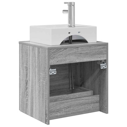 Wall-Mounted Sink Vanity Grey Sonoma 49.5 x 41 x 62.5 cm
