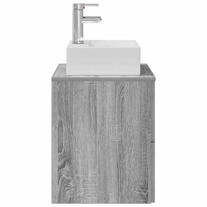 Wall-Mounted Sink Vanity Grey Sonoma 49.5 x 41 x 62.5 cm