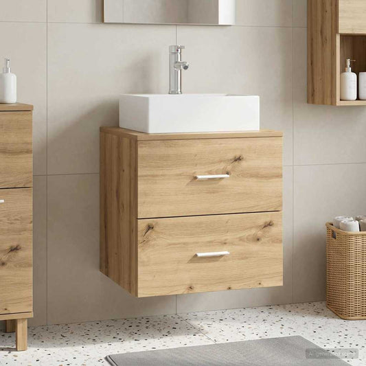 Wall-Mounted Sink Vanity Artisan Oak 49.5 x 41 x 62.5 cm