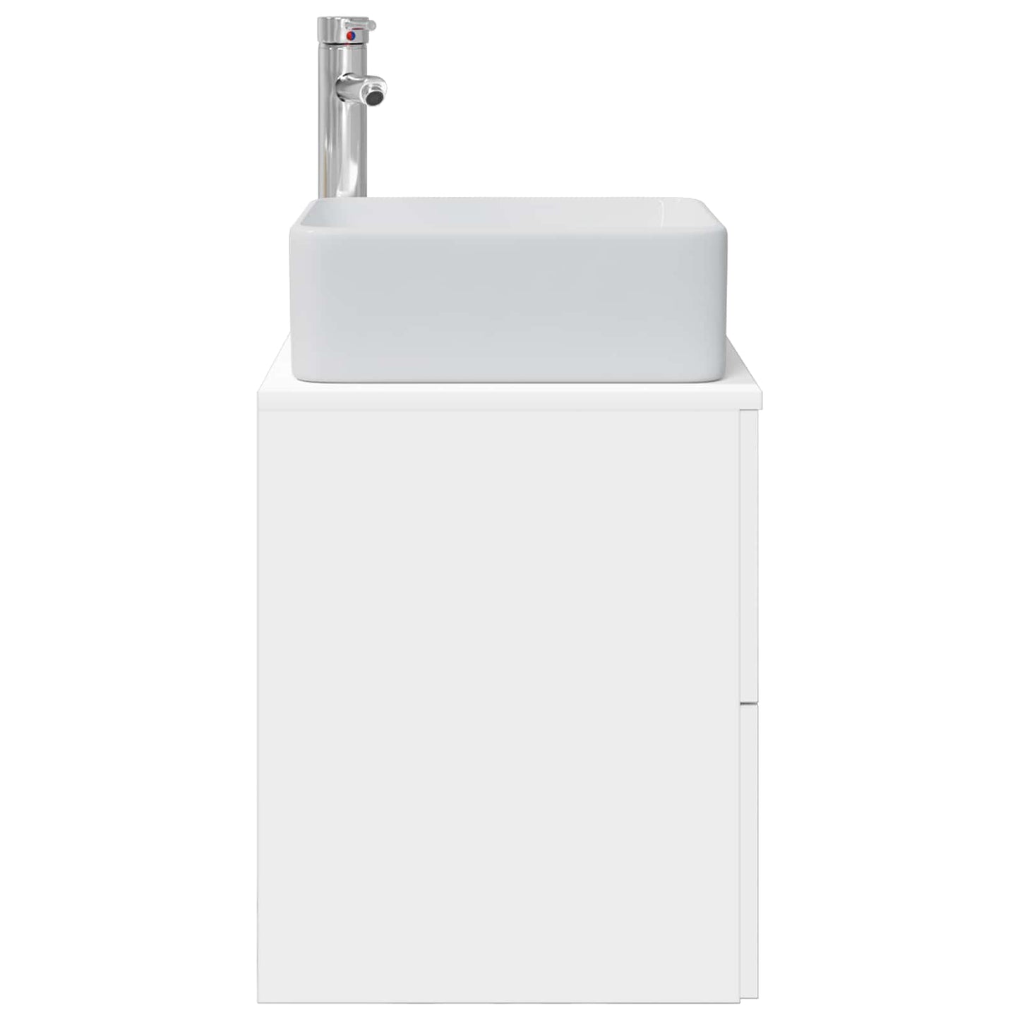 Wall-Mounted Sink Vanity White 53 x 34.5 x 63 cm