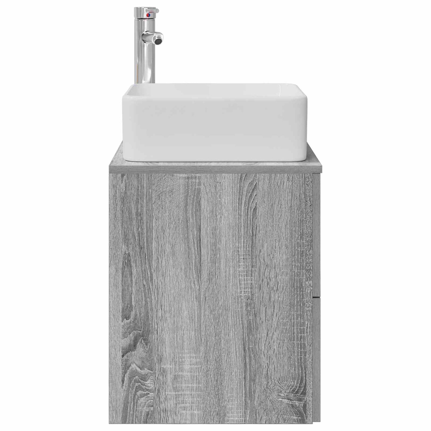 Wall-Mounted Sink Vanity Grey Sonoma 53 x 34.5 x 63 cm