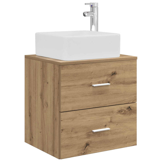 Wall-Mounted Sink Vanity Artisan Oak 53 x 34.5 x 63 cm