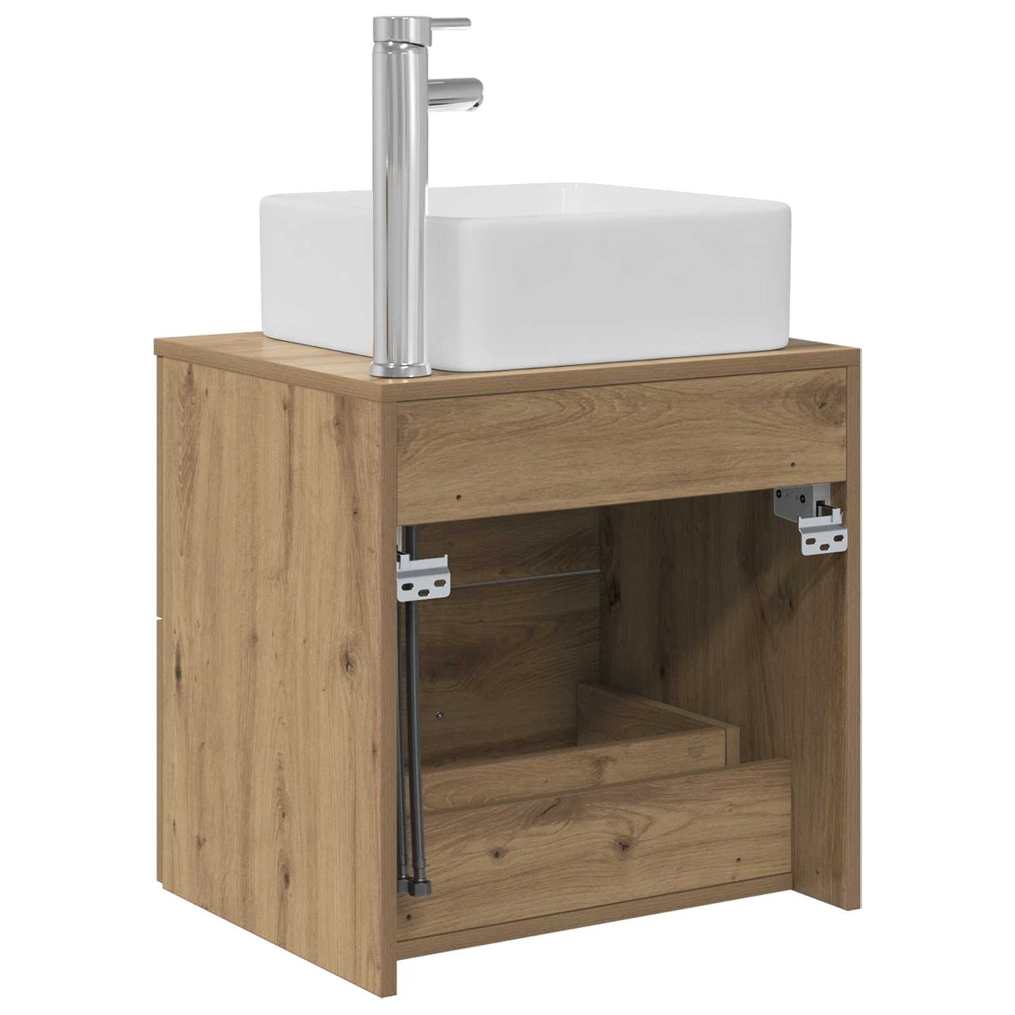 Wall-Mounted Sink Vanity Artisan Oak 53 x 34.5 x 63 cm