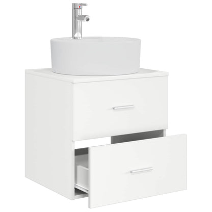 Wall-Mounted Sink Vanity White 49.5 x 44.5 x 65 cm