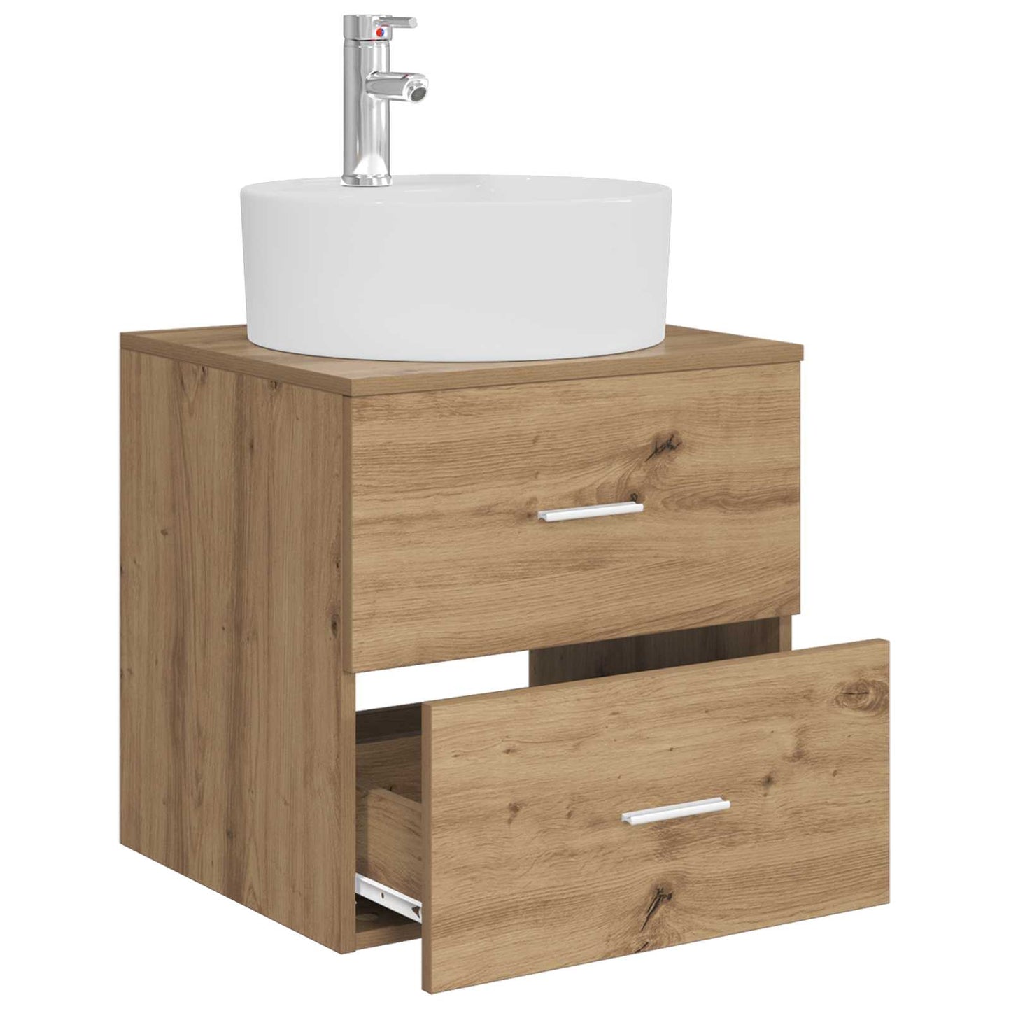 Wall-Mounted Sink Vanity Artisan Oak 49.5 x 44.5 x 65 cm