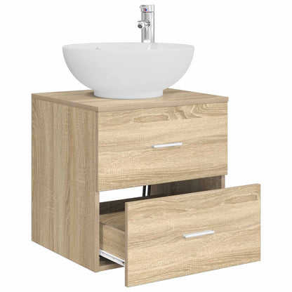 Wall-Mounted Sink Vanity Sonoma Oak 49.5 x 44.5 x 66.5 cm