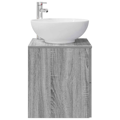 Wall-Mounted Sink Vanity Grey Sonoma 49.5 x 44.5 x 66.5 cm
