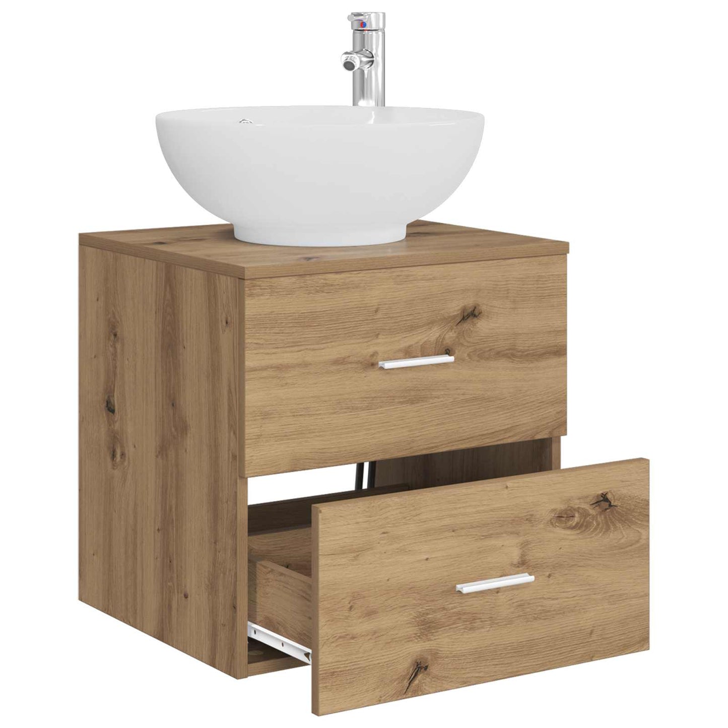 Wall-Mounted Sink Vanity Artisan Oak 49.5 x 44.5 x 66.5 cm